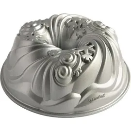 Nordic Ware Let It Snow Bundt, Backform, Silber