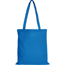 10er Pack Baumwolltasche - 28 Farben | mit Zwei Langen Henkeln | 38x42cm, hellblau, 10 Stück