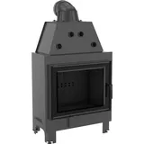 Kamineinsatz aus Stahl MBA 17 kW Ø 200 schwarz Verkleidung - Schwarz