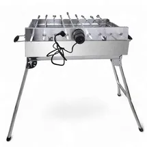 Grillpeter Mangal Kairat Schaschlik Grill mit 9er Spießdreher 230V Motor 10 Spieße