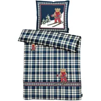 APELT Bettwäsche Matti, blau 135x200 cm, + 80x80 cm