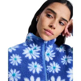 Roxy Jive Talking Bonded - Fleece mit Reißverschlusskragen - Frauen - L - Blau. - L