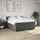 vidaXL Boxspringbett 180 x 200 cm Dunkelgrau
