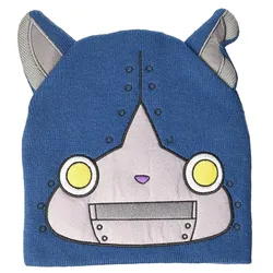 Yo-kai Watch Robonyan Beanie Strick-Mütze Kinder Kopfbedeckung mit Ohren KC302488YKW Blau - One-Size