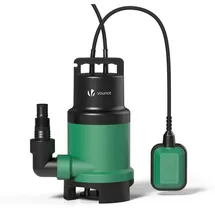 VOUNOT Tauchpumpe 750 W mit Schwimmerschalter 14000 l/h