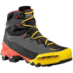 La Sportiva Wanderschuhe Aequilibrium LT GTX (Exkursions-Bergwandern, Nubukleder, wasserdicht) schwarz/rot/gelb Herren