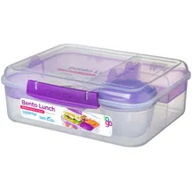 Sistema Bento Lunch TO GO Rechteckig Box 1,65 L Blau, Transparent 1 Stück(e)
