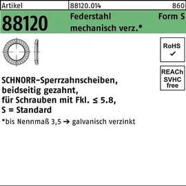 SCHNORR Scheiben Federstahl S 2,5 mech. verzinkt 1000 Stück
