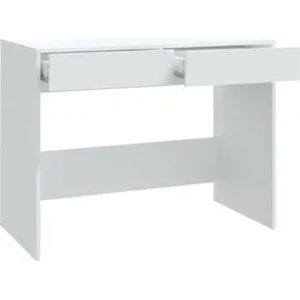vidaXL Schreibtisch Weiß 101x50x76,5 cm Holzwerkstoff
