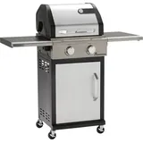 Landmann Triton Silber PTS 2.0 Gas, Grillwagen Gas-Grill Edelstahl