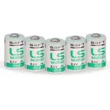 Saft 5x Saft Lithium 3,6V Batterie LS 14250 - 1/2 AA - LS14250 Li-SOCl2