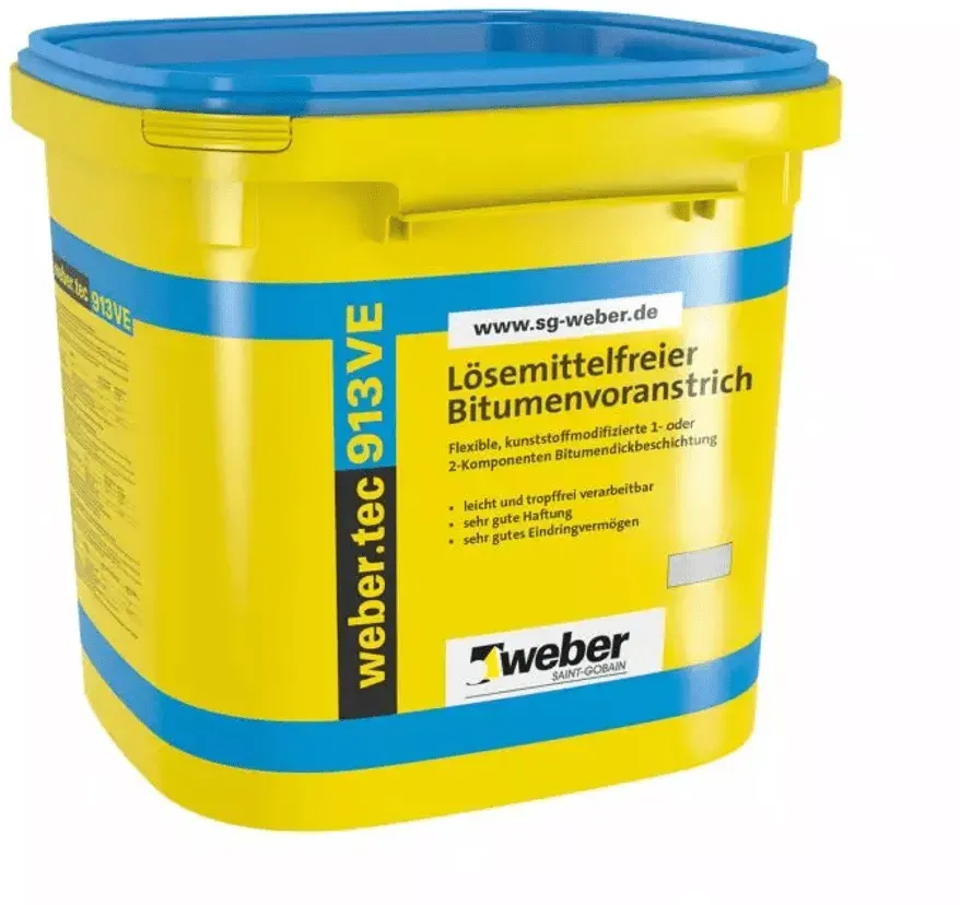 Bitumenvoranstrich - weber.tec 913 VE, 10 ltr - Grundierung
