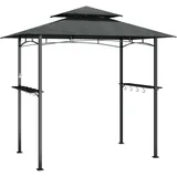 vidaXL Grillpavillon 2,4 x 1,5 m Anthrazit