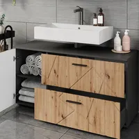 Vicco Waschbeckenunterschrank Irma (120.5 x 60.6 cm mit 2