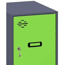 simonlocker montadas Simon Rack Simonlocker Kommode 47,5 x 30 x 50 cm Anthrazit/Grün