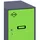 simonlocker montadas Simon Rack Simonlocker Kommode 47,5 x 30 x 50 cm Anthrazit/Grün