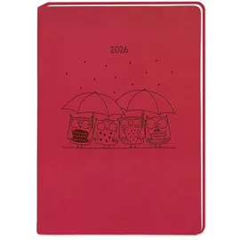 grafik werkstatt/becker & becker Terminplaner Lederlook 2026 Rot