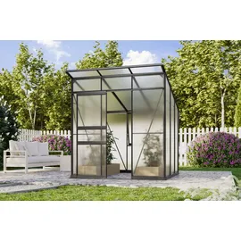 Vitavia Gewächshaus-Set Fokus 4450 HKP 6 mm schwarz 192 x 192 cm