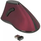 DeLock Wireless Ergonomische Vertikale Optische Maus rot/schwarz (12528)