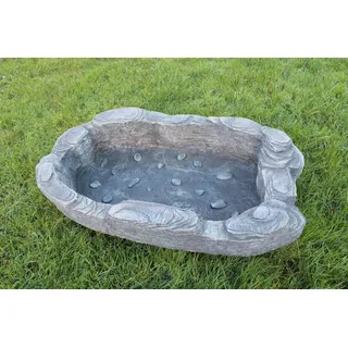 Arnusa Gartenteich Teichbecken Kunstfelsen Wasserfall Becken mini Teich Dekoteich 90x54 cm ca.70L Gartendekoration Teichschale
