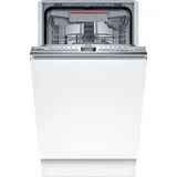 Bosch Serie 4 SPV4EMX24F Einbau-Geschirrspüler (vollintegrierbar, 450 mm, Silber)