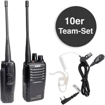 Alinco Team-Set DJ-PAX-4 + KEP-24-VK 150099 PMR-Handfunkgerät 10er Set