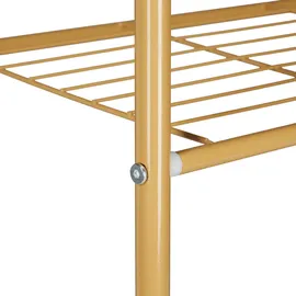 Relaxdays Garderobenständer Sandra 160 x 61,5 x 38 cm Honigbraun