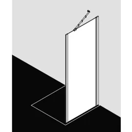 Kermi Ibiza 2000 TWO Seitenwand 100 x 185 cm I2TWO100181AK