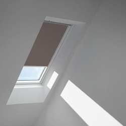 VELUX Verdunkelungsrollo Taupe 4577, 55x98 cm (CK04), Aluminiumschiene,Elektro,GGU,VELUX