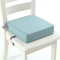 FANSU Kinder Sitzkissen Sitzerhöhung Stuhl, Wasserfeste Baby Kind Sitzkissen Quadrat Zerlegbar Kleinkinder Esszimmerstuhl ErhöHen Pad Esszimmer Boostersitze (Blau)