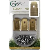 genisys Ersatzklingen 30x Titan kompatibel mit Gardena Mähroboter HQ 2018 - 0,60 mm