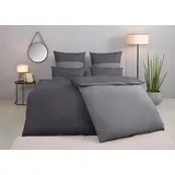 Tom Tailor Wendebettwäsche »Henry in Gr. 135x200 oder 155x220 cm«, Bettwäsche aus Baumwolle, mit GRATIS-Zugabe: Sporthandtuch, 12801127-0 grau-anthrazit 1 St.