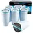 ZeroWater Zero Water 5-Stage 6-Pack BPA-Free Replacement Water Filters for ZeroWater Pitchers Dispensers NSF Certified to Reduce Lead and Other Heavy Metals, 18/8 Stainless Steel, Weiss/opulenter Garten, 6