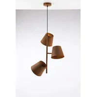 ECO-Light Luce Design Pendelleuchte Colt 3-flammig Edelrost Ø 49 cm