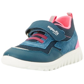 Superfit SPORT7 Mini Sneaker, Blau/Pink 8020, 32 EU Weit
