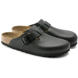 Birkenstock Boston Naturleder schmal schwarz 38