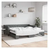 vidaXL Tagesbett 100 x 200 cm Dunkelgrau