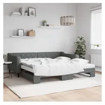 vidaXL Tagesbett 100 x 200 cm Dunkelgrau