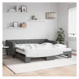 vidaXL Tagesbett 100 x 200 cm Dunkelgrau