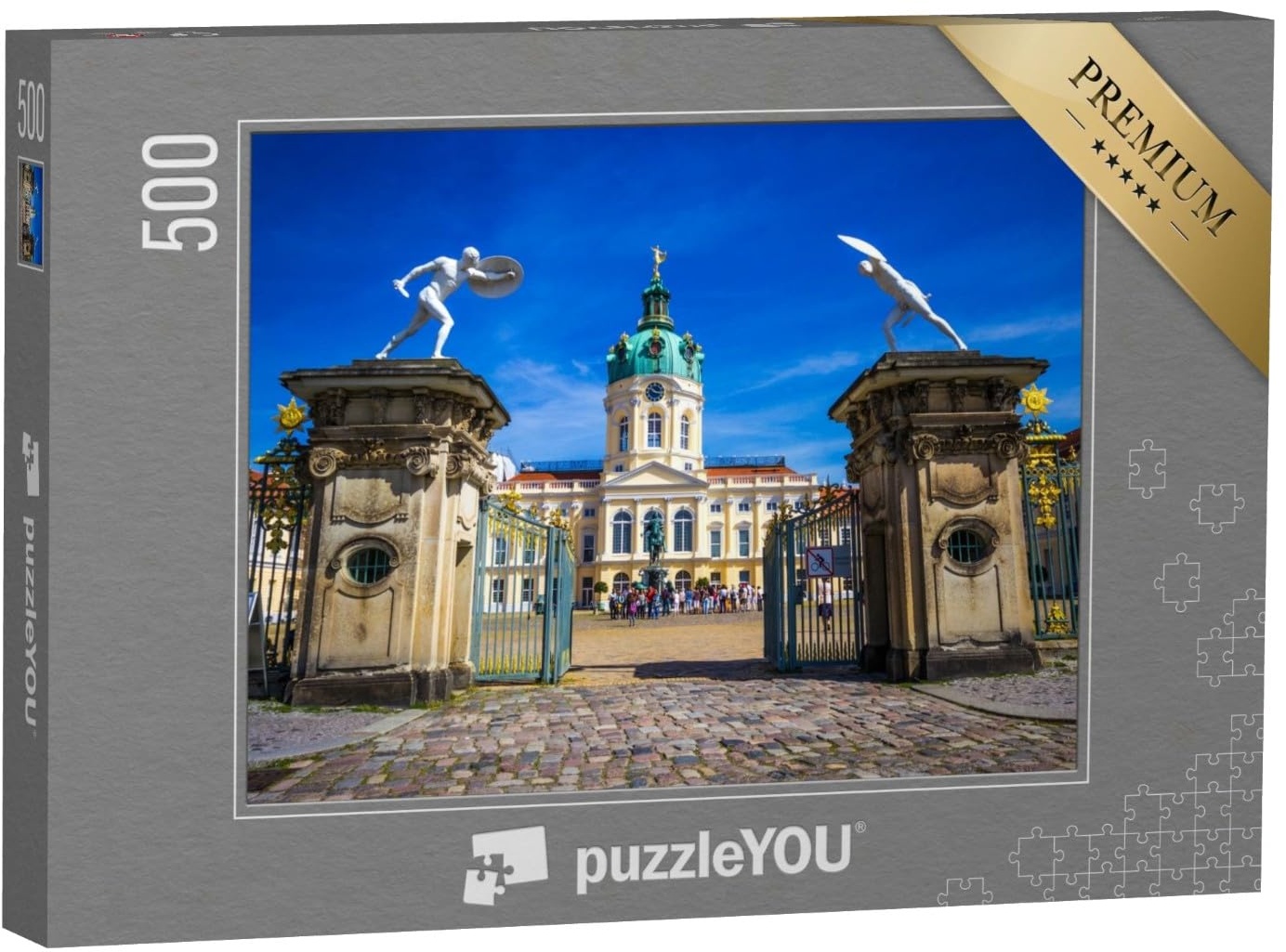 puzzleYOU: Puzzle 500 Teile „Ehemalige Sommerresidenz der preußischen Könige: Schloss Charlottenburg in Berlin“ – aus der Puzzle-Kollektion Schlösser