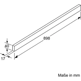 Siemens LZ49551 Griffleiste Edelstahl 90cm