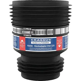 Crassus Steckadapter CSA 125 120-141mm auf 117-127mm bis 0,5 bar