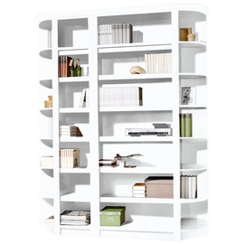 Home Affaire Regal »Soeren«, (4-tlg), Höhe 220 cm, Tiefe 29 cm, stilvolles Design, massiver Kiefer, weiß