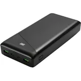 deltaco Powerbank mit Schnelles Laden - schwarz