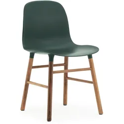 Normann Copenhagen - Form Stuhl, Walnuss / grün