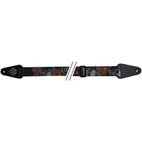 Gewa Fire & Stone 531042 Gitarrengurt Skulls and Roses