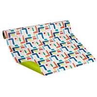 JUNG SCHÖNER VERPACKEN Geschenkpapier Tango Streifen mehrfarbig beidseitig bedruckt,