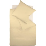 fleuresse Bettwäsche »Colours«, in weicher Interlock Jersey Qualität aus 100% Baumwolle, Bett- und Kopfkissenbezug mit Reißverschluss, STANDARD 100 by OEKO-TEX® zertifiziert, beige