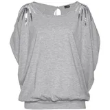 LASCANA Strandshirt Damen grau-meliert Gr.52/54