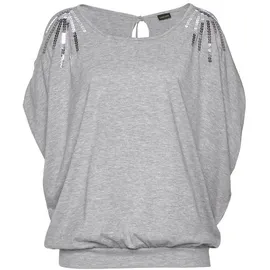 LASCANA Strandshirt Damen grau-meliert Gr.52/54